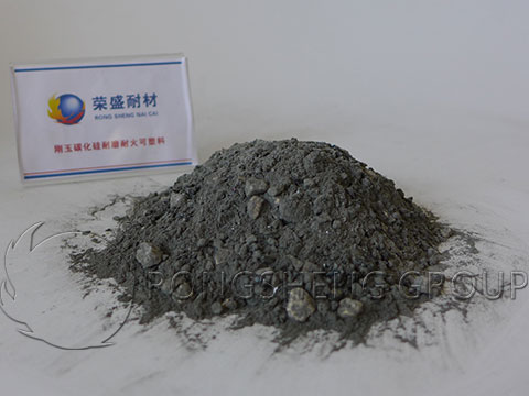 Corundum Silicon Carbide Wear Resistant Refractory Plastic