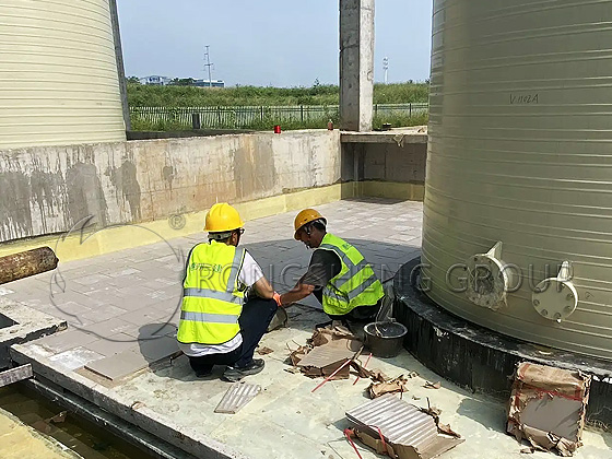 Acid-Resistant Bricks Construction